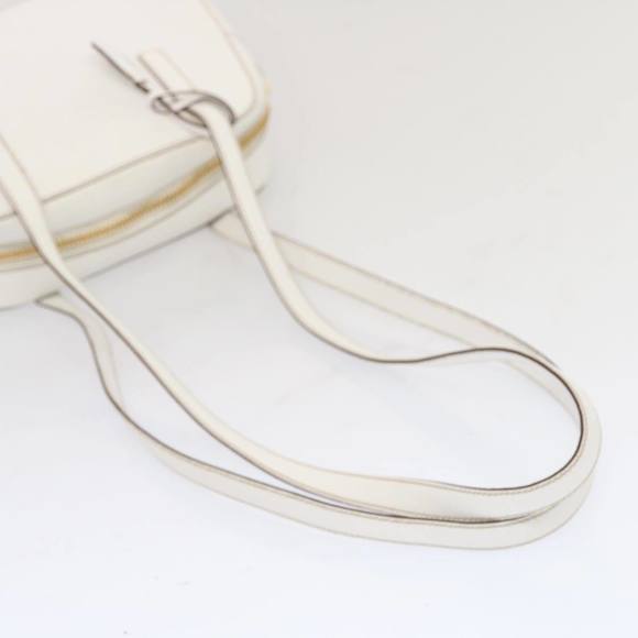 PRADA Safiano leather Shoulder Bag White Auth bs12825 - Picture 7 of 16
